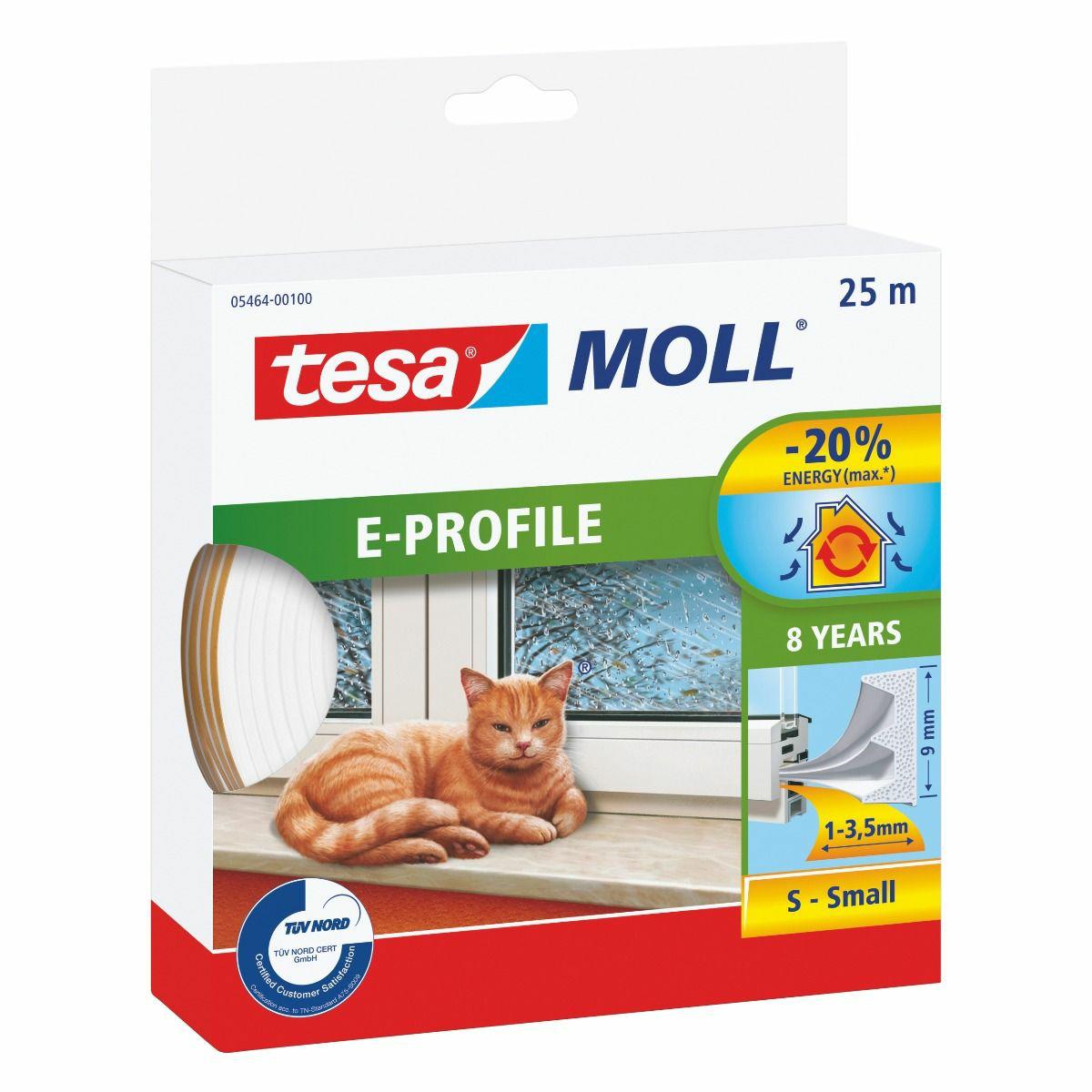 TESA WEISSE DICHTUNG E - 25m 9mm