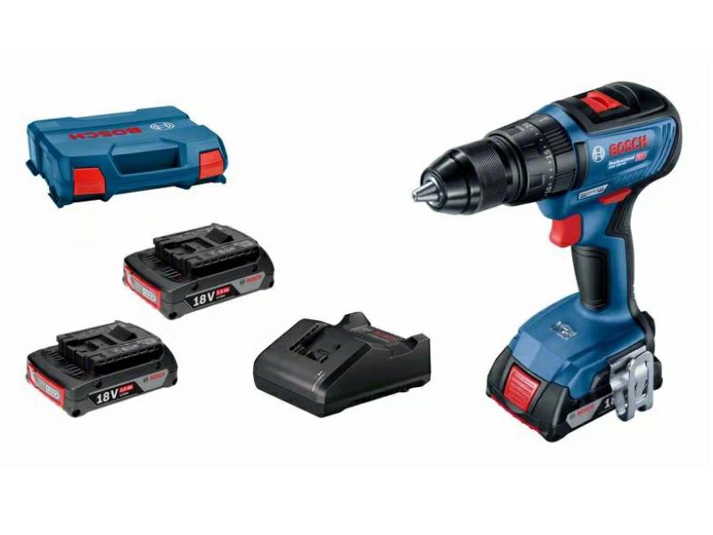 BOSCH SCHLAGBOHRER/ANGETRIEBEN 18V 50/24Nm 3x2,0Ah BRUSHLESS GSB 18 V-50