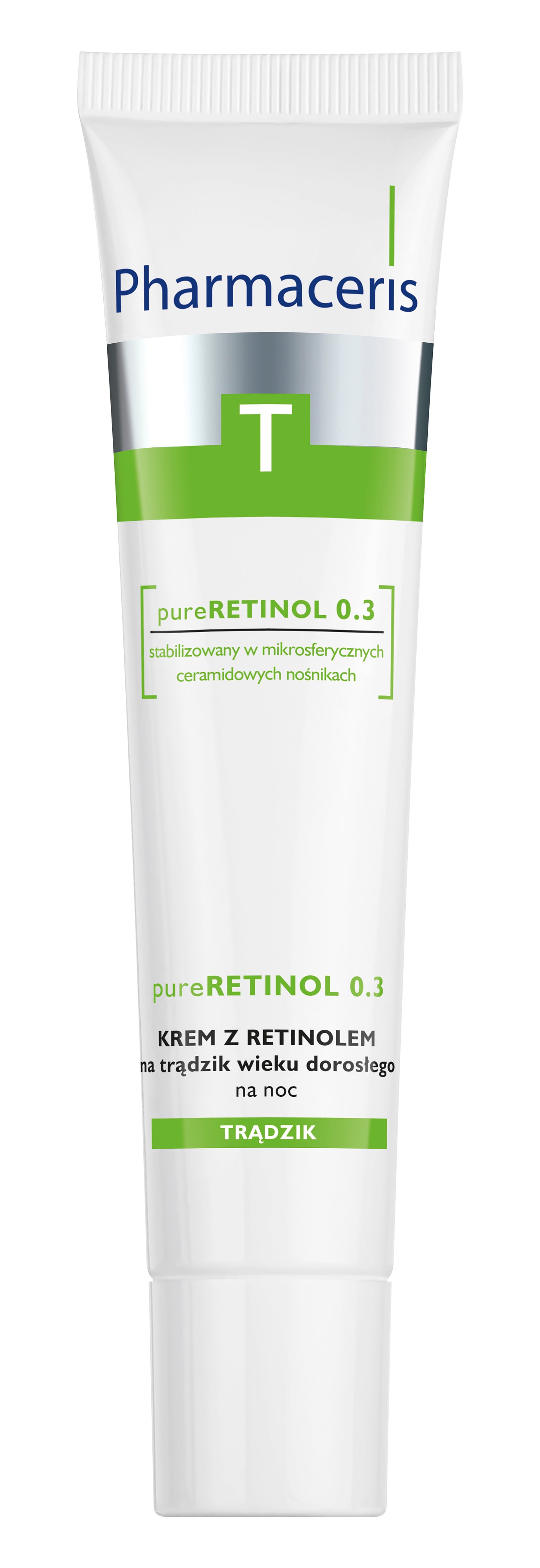 DR IRENA ERIS - Pharmaceris T Pure Retinol 0,3 Nachtcreme mit Retinol gegen Akne bei Erwachsenen, 40 ml