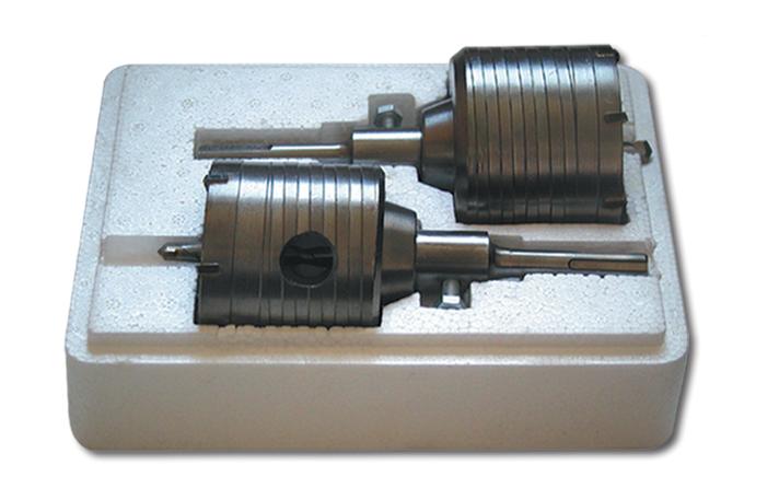 JOBI CROWN/WANDSCHNEIDER-SET 65 + 80 mm SDS-GRIFF