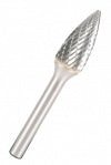 KLINGSPOR-FRÄSER FÜR METALL HF 100 F FI=12,7x25mm SCHAFT 6mm RBF-TYP, HYPERBOLIC-HALBRUNDE
