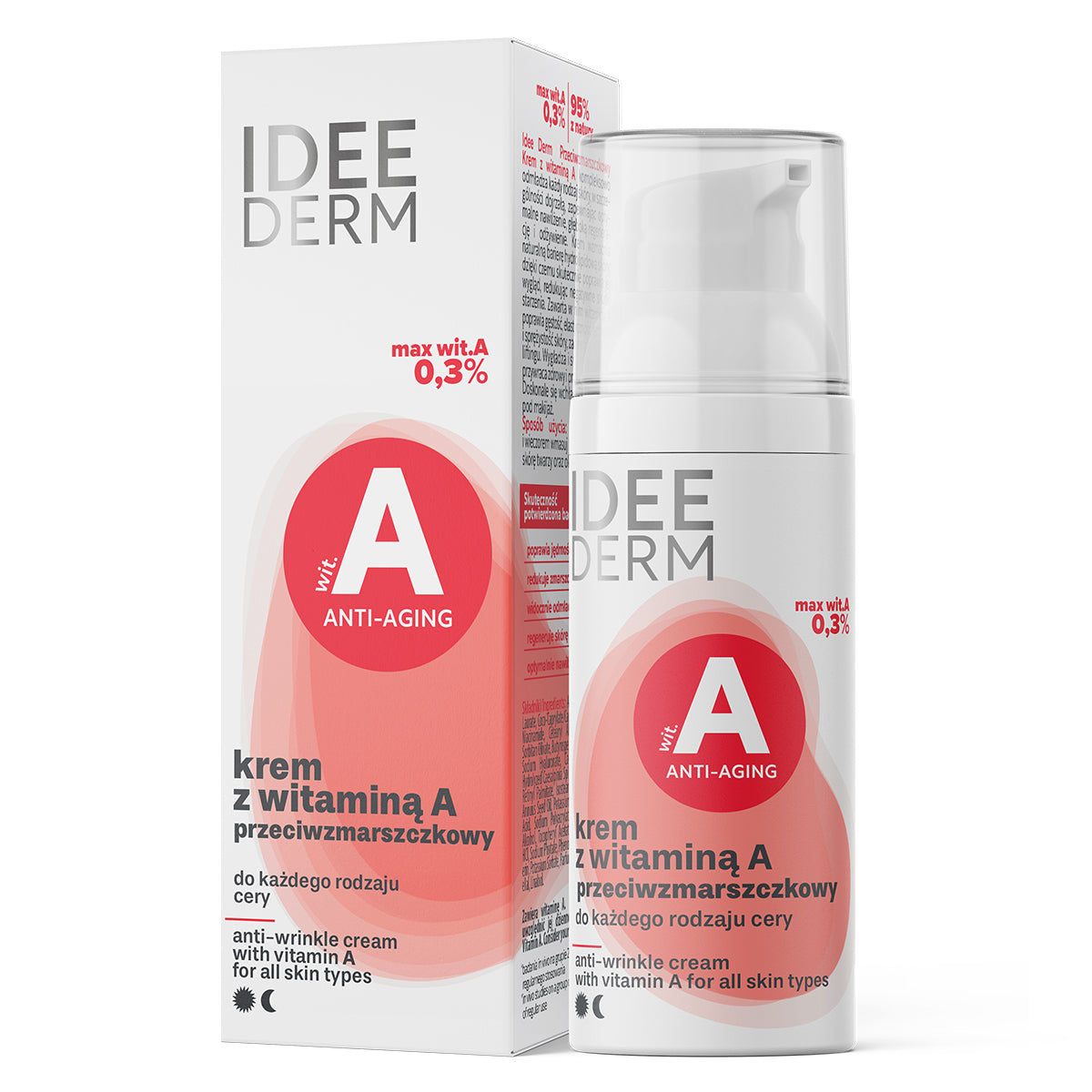 IDEEPHARM - Ideas Derm, Anti-Falten-Creme mit Vitamin A, 50 ml