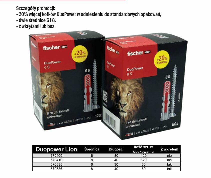FISCHER DUOPOWER PINS 8x40 S 50 Stk. MIT SCHRAUBE +20 % KOSTENLOS