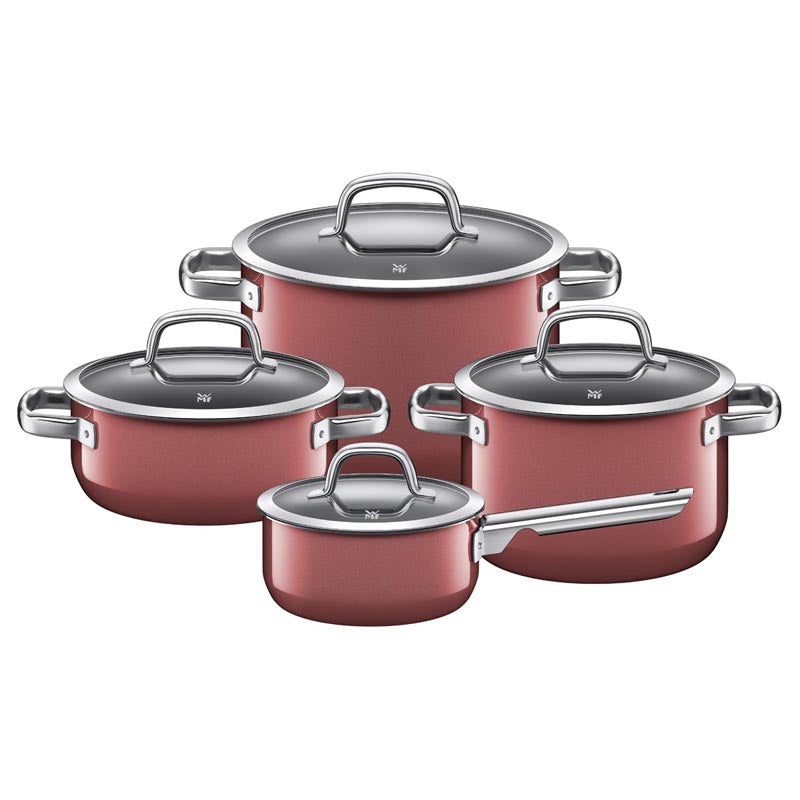 WMF WMF Topfset 4-teilig rosa Quarz Fusiontec