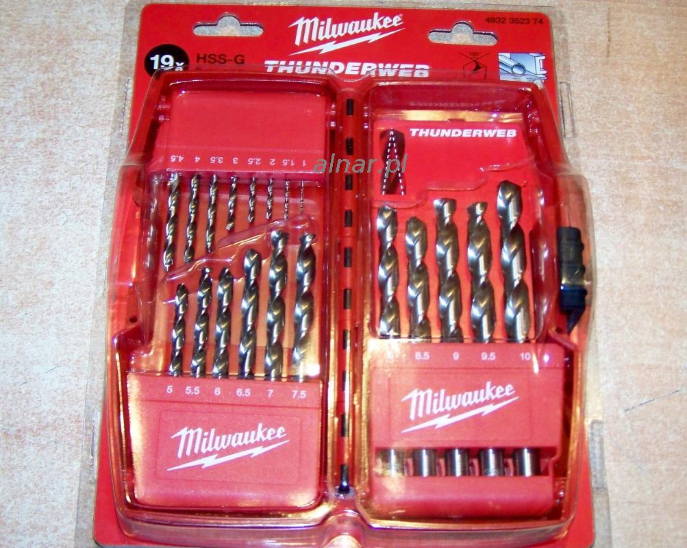 MILWAUKEE METALLBOHRER HSS-G THUNDERWEB SET 19 Stück 1-10 mm