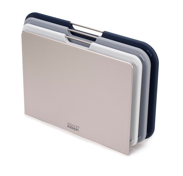 JOSEPH JOSEPH 3-teiliges Schneidebrett Set Nest M Grau