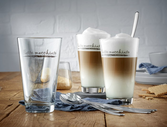 WMF  6er Set Latte Macchiato Tassen mit Löffeln