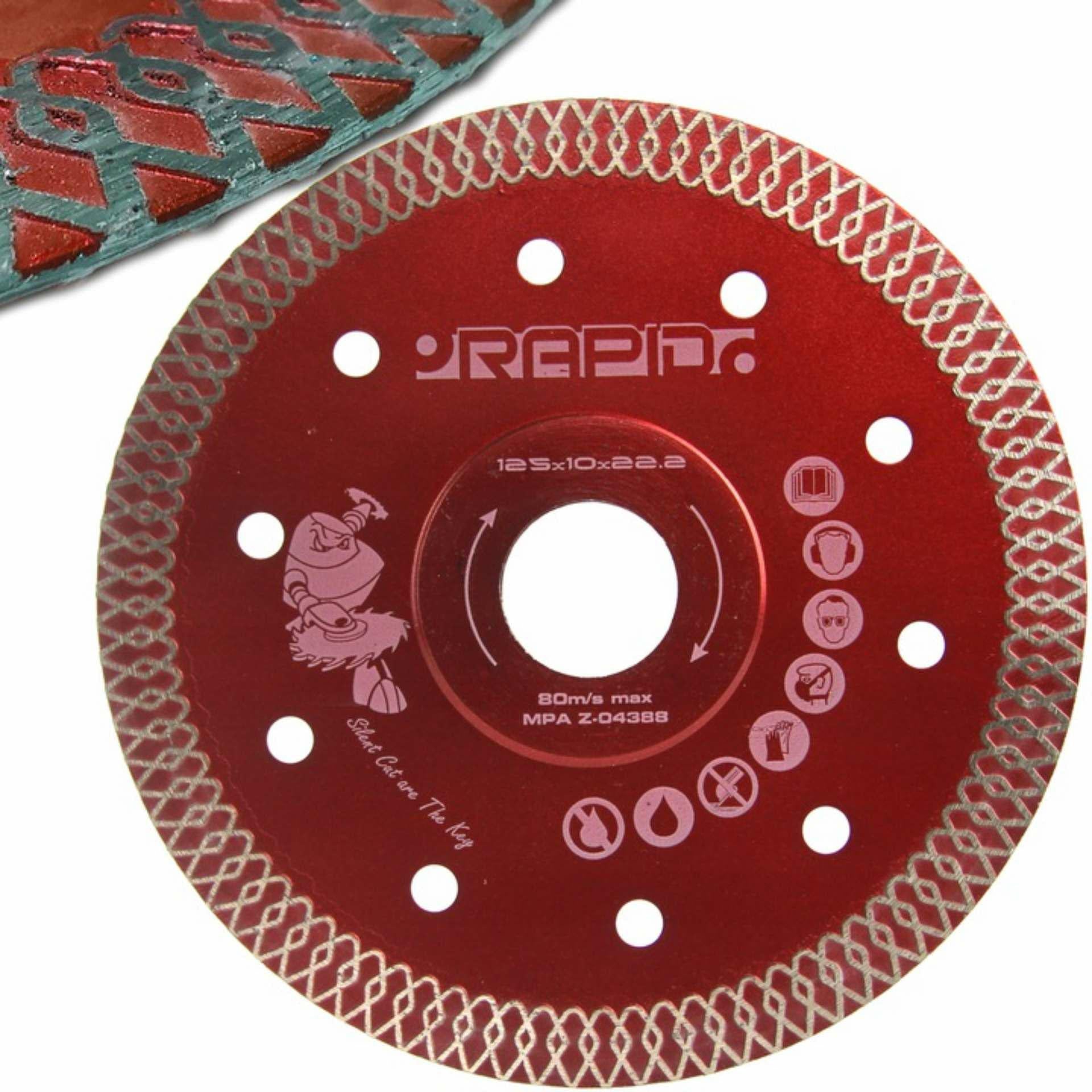 DIAMANTSCHEIBE 125 mm RAPID SILENT CUT ROT