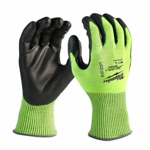 MILWAUKEE SCHNITTFESTE HANDSCHUHE - POS. D – GRÖSSE XXL/11 MIT ERHÖHTER SICHTBARKEIT