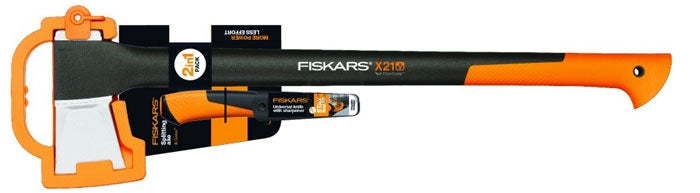 Fiskars Spaltaxt X21 (1015642) + Allzweckmesser