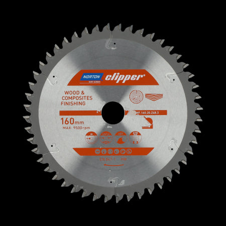 NORTON KREISSÄGE 216 mm x 30 mm x 36z HOLZ UND VERBUNDWERKSTOFFE ATB Neg (2,3 / 1,8)