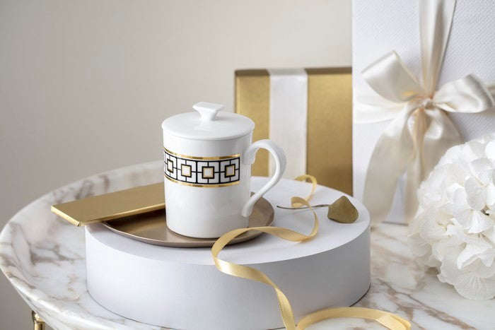 VILLEROY & BOCH Tasse mit Deckel MetroChic 11x8x11cm 300 ml