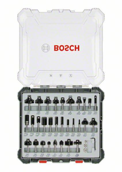 BOSCH FRÄSER-SET 30-tlg. GRIFF 8mm