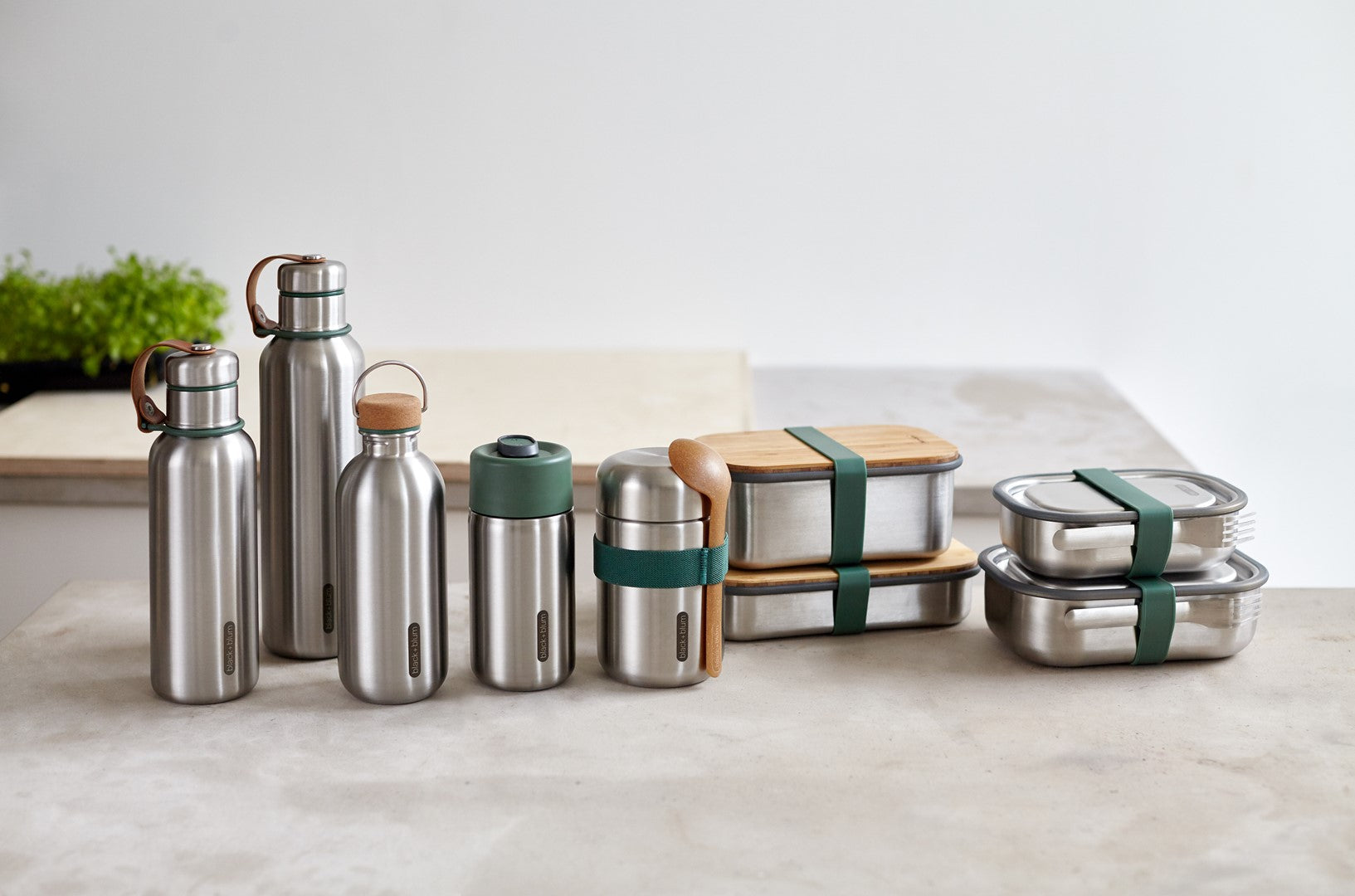 BLACK+BLUM Lunchbag Schiefer