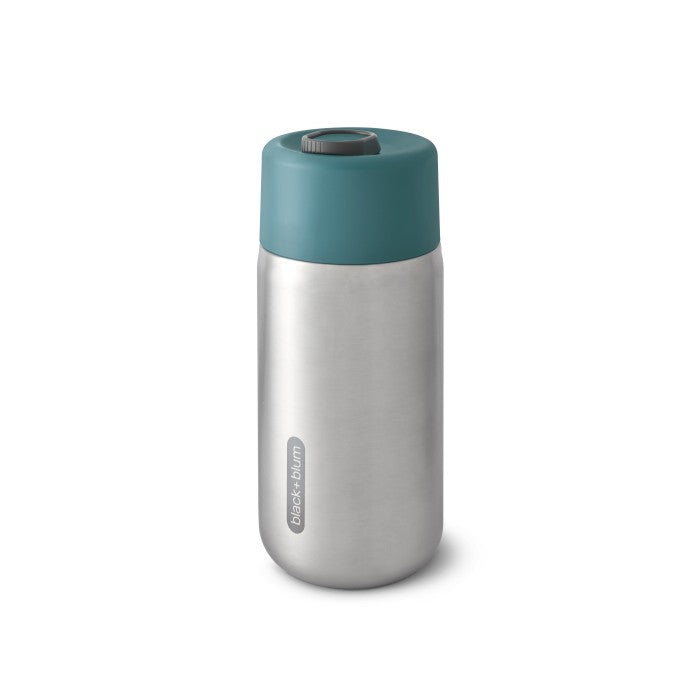 BLACK+BLUM Thermosflasche aus Edelstahl Meeresblau