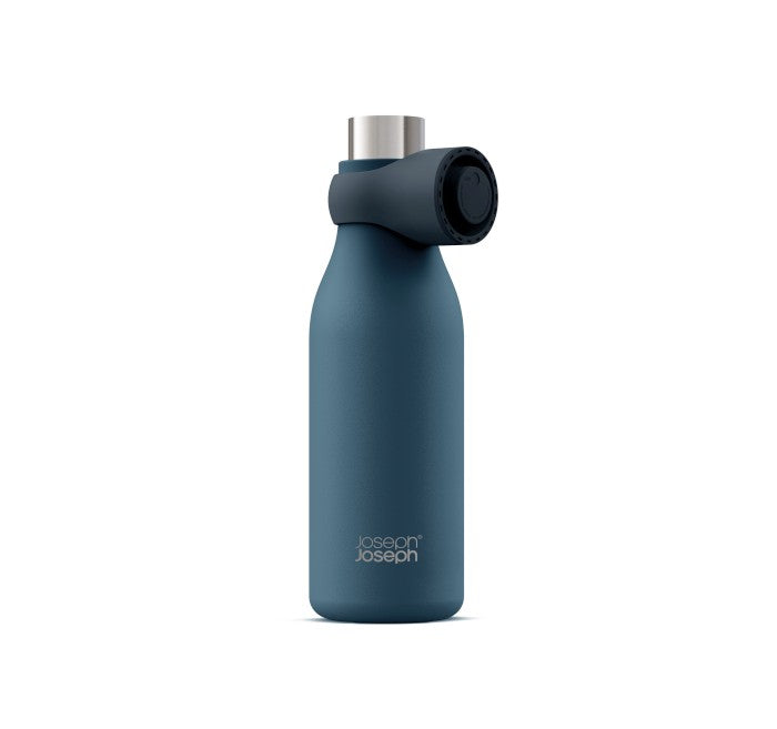 JOSEPH JOSEPH Thermosflasche aus Edelstahl LOOP 500 ml Blau