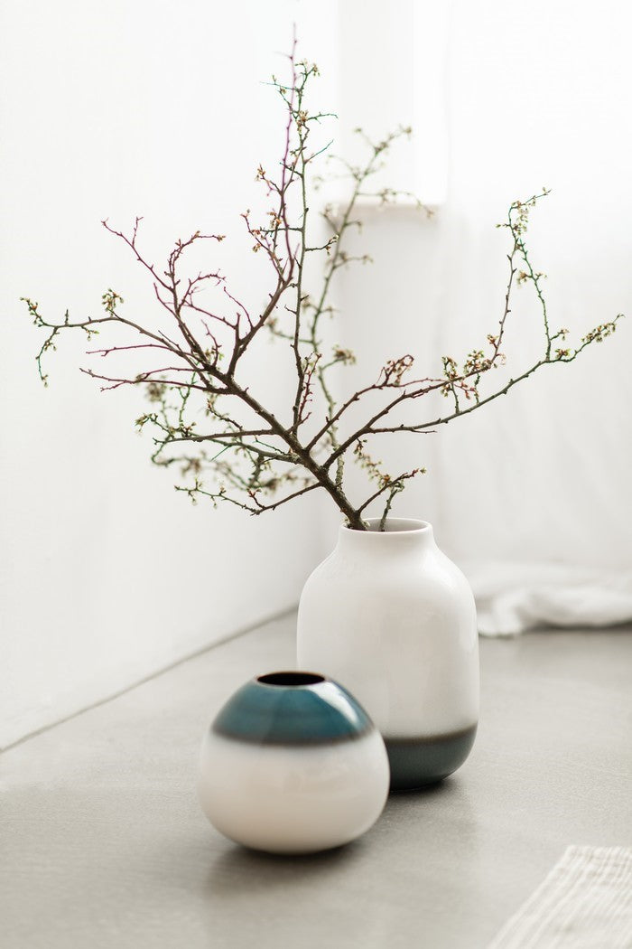 VILLEROY & BOCH Vase Tropfen Lave Home S blau