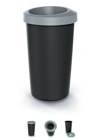 KEDEN COMPACTA R 25L ABFALLBEHÄLTER – GLATTES GRAU