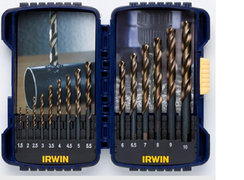 IRWIN SET 15-tlg. 1,5 mm, 2 mm, 2,5 mm, 3 mm, 4 mm, 4,5 mm, 5 mm, 5,5 mm, 6 mm, 6,5 mm, 7 mm, 8 mm, 9 mm, 10 mm