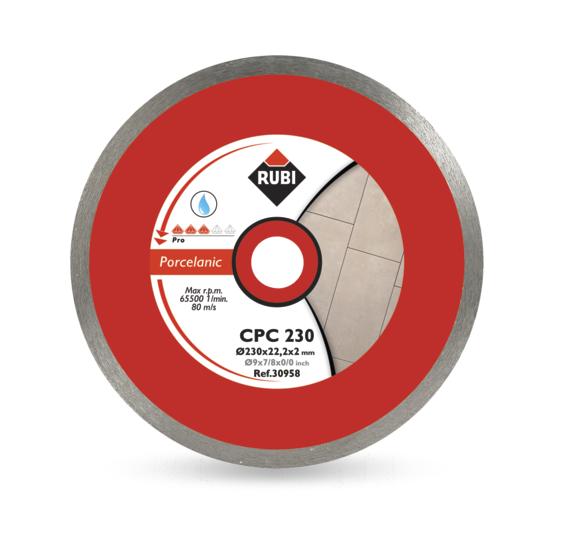 RUBI DIAMANTSCHEIBE CPC 250 x 25,4 mm PRO FÜR PORZELLANFLIESEN