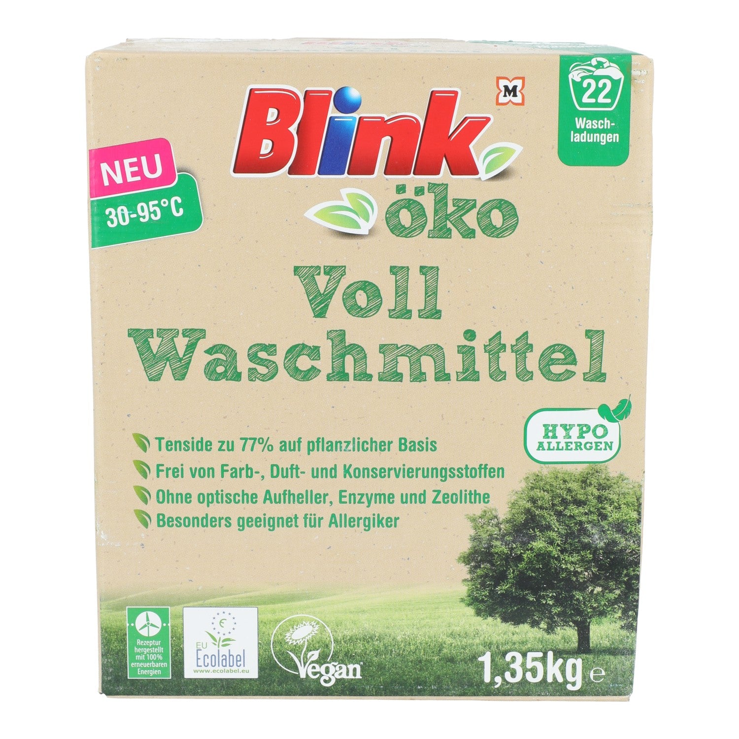 BLINK - Blink, Öko-Waschpulver, 1,35l