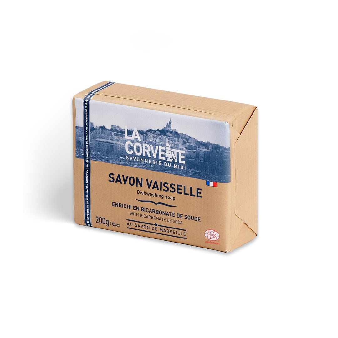 MARSILLE-SEIFE ZUM GESCHIRRSPÜLEN MIT BACKNATRON ECO 200 g - LA CORVETTE