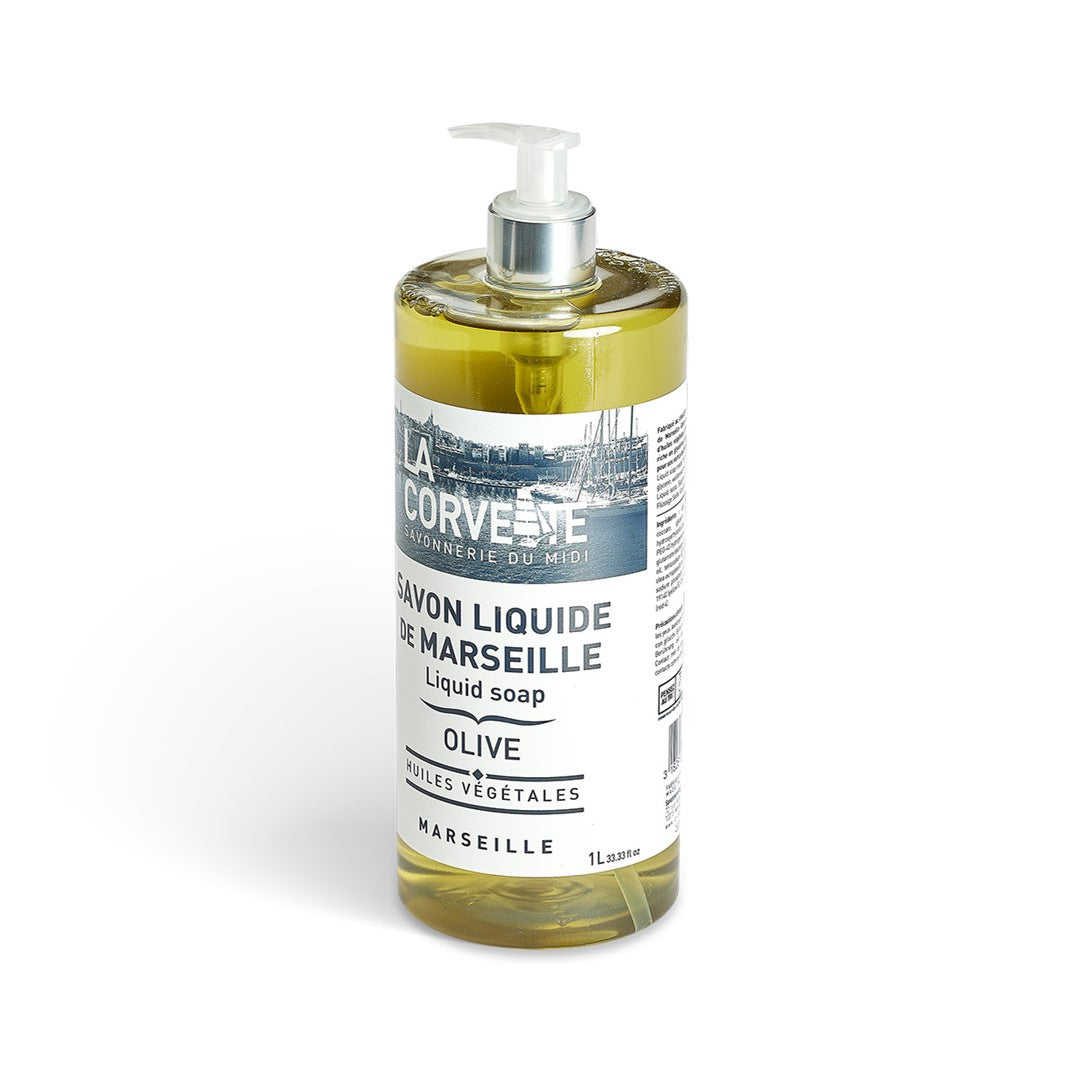 FLÜSSIGE MARSILLE-KÖRPERSEIFE OLIVE 1 L - LA CORVETTE