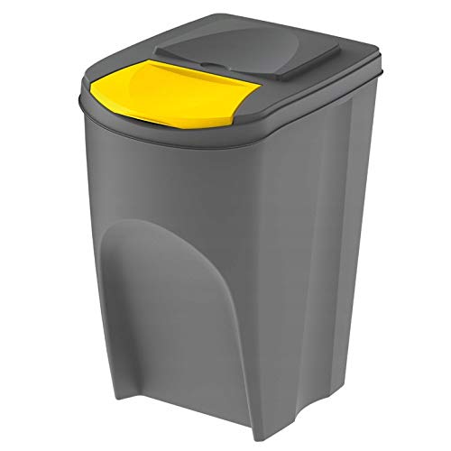 KEDEN SORTIBOX MÜLLBEHÄLTER 35L SET 3 – STEINGRAU