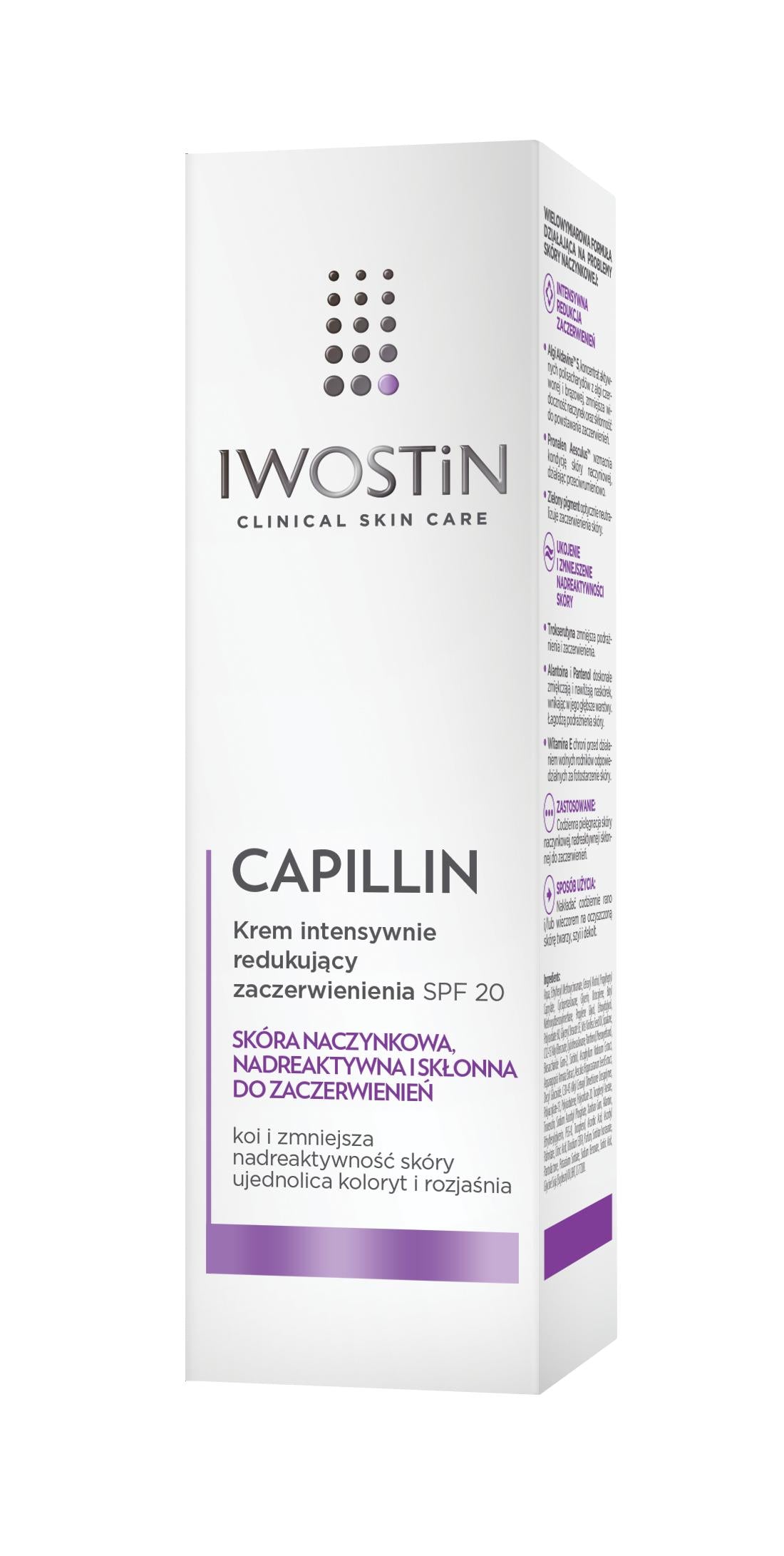 PERRIGO POLAND - Iwostin Capillin, Creme zur intensiven Reduzierung von Rötungen LSF20, 40 ml