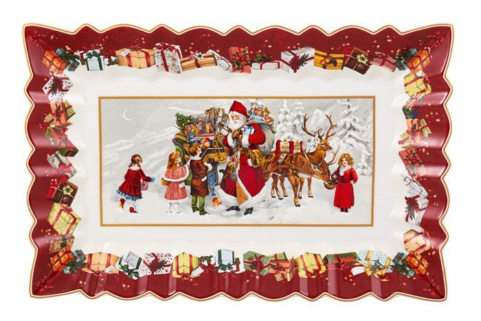 VILLEROY & BOCH Sandwichteller Weihnachtsmann mit Kindern Toy's Fantasy