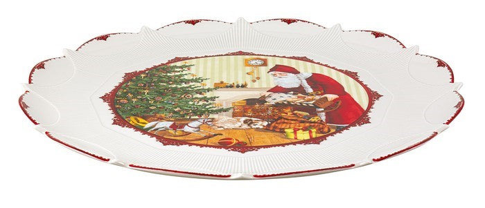 VILLEROY & BOCH Teller Weihnachtsmann mit Kindern Toy's Fantasy