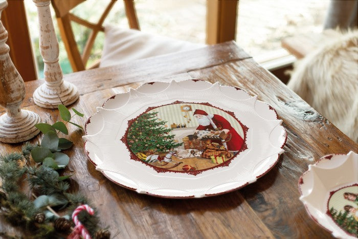 VILLEROY & BOCH Teller Weihnachtsmann mit Kindern Toy's Fantasy