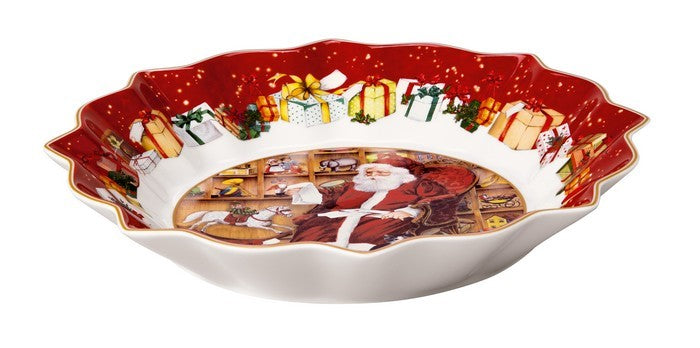 VILLEROY & BOCH Große Schüssel Weihnachtsmann mit Briefen Toy's Fantasy