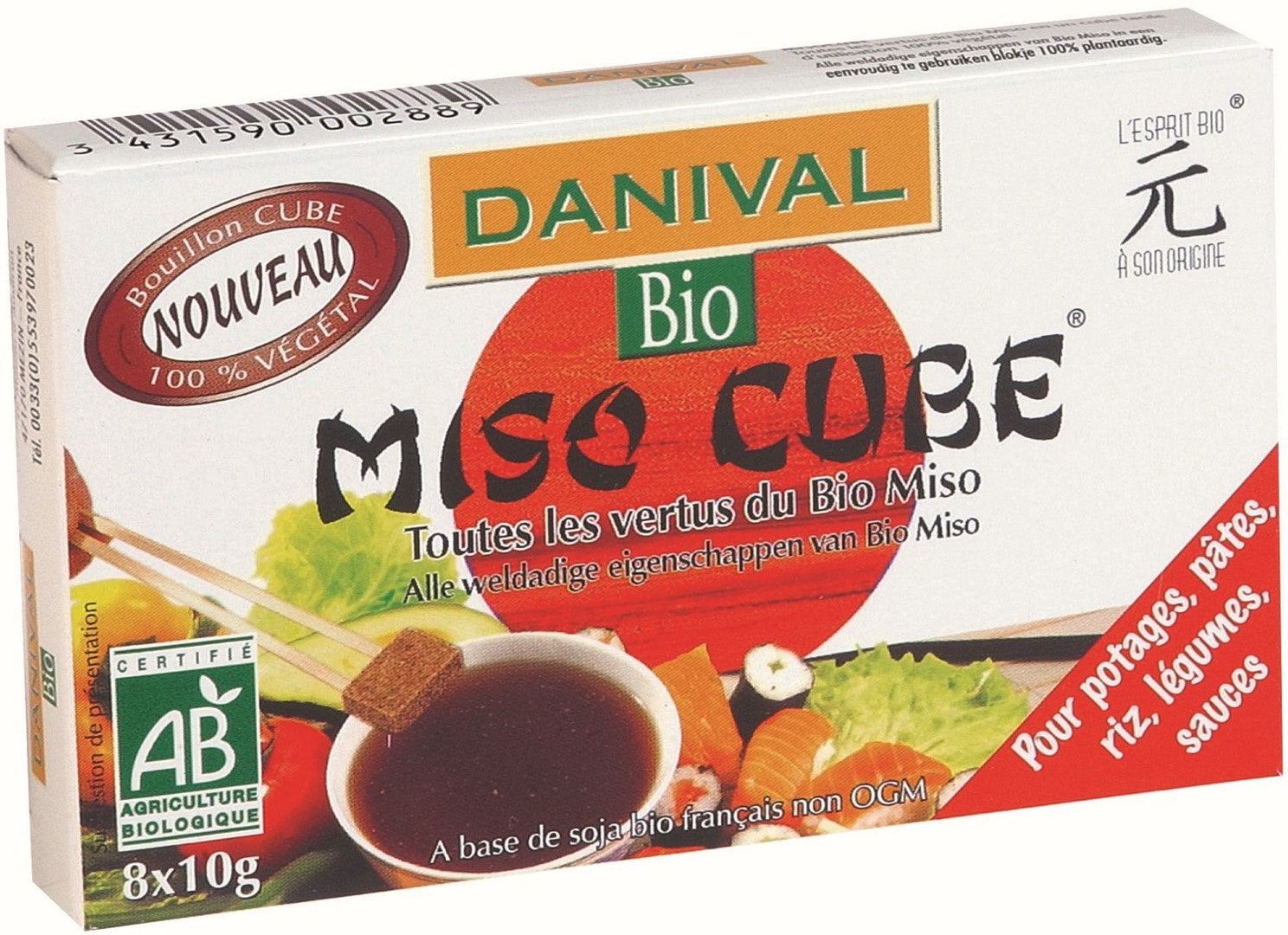 BIO MISO WÜRFEL (8 x 10 g) 80 g - DANIVAL