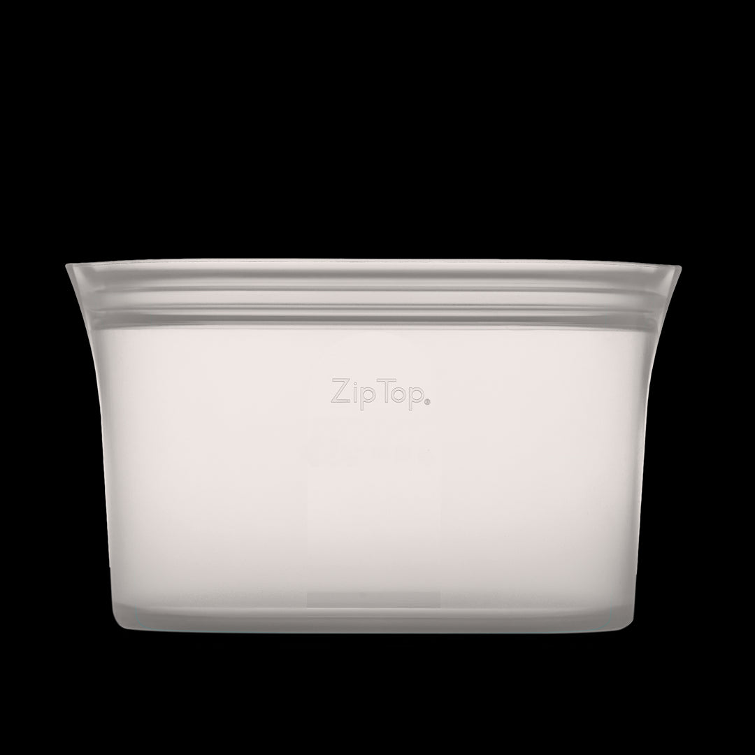 ZIP TOP Ovaler Snack-Behälter DISHES L Grau