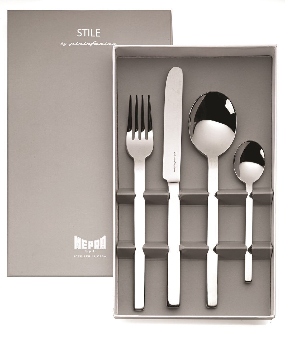 MEPRA STILE BY PININFARINA Besteck Set Stile Gift Oro Ice 4 tlg