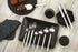 MEPRA STILE BY PININFARINA Kaffeelöffel Set Stile Gift Oro Nero 6 Stk.