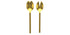 MEPRA STILE BY PININFARINA Salatbesteck Set Stile Box Oro Ice 2 tlg.
