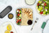 BLACK+BLUM Lunchbox quadratisch Meeresblau