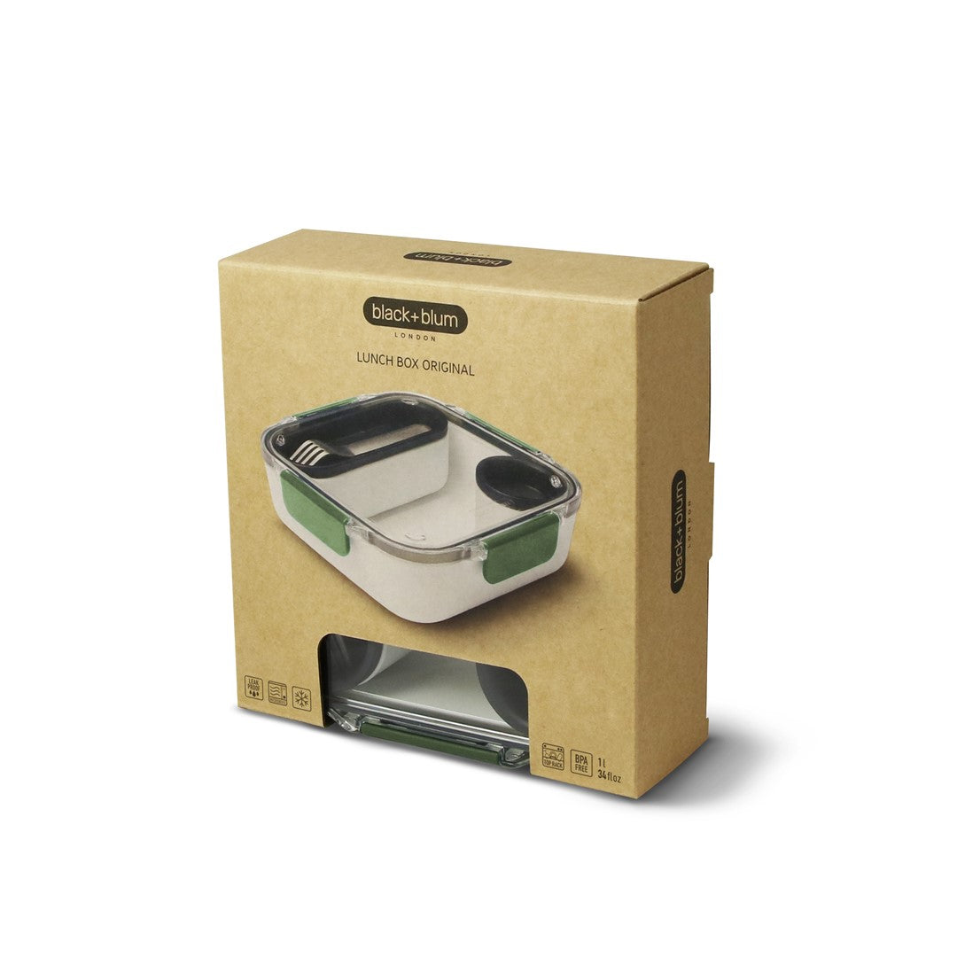 BLACK+BLUM Lunchbox quadratisch Olivgrün