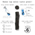BLACK+BLUM Wasserkaraffe PERSONAL CARAFE mit Aktivkohle
