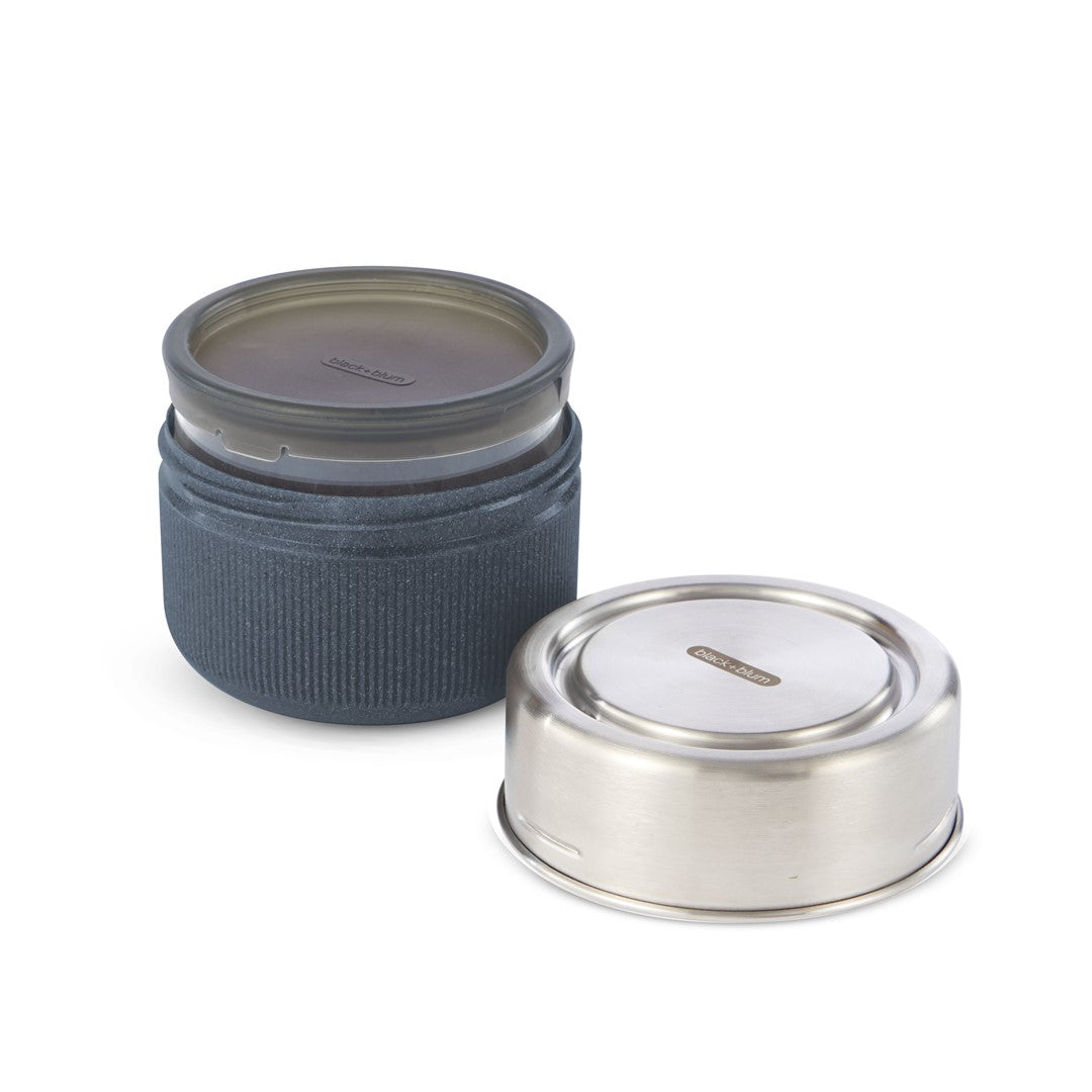 BLACK+BLUM LunchSchüssel aus Glas M Schiefer