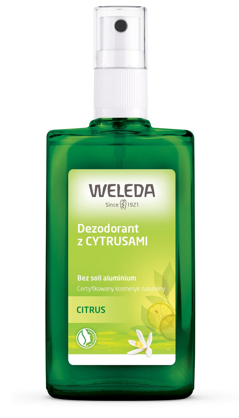DEODORANT SPRAY 24 h MIT ZITRUS ECO 100 ml - WELEDA