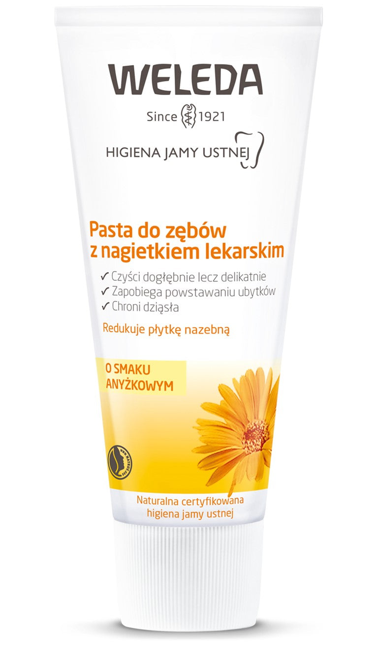 ZAHNPASTA MIT RINGELBLUME OHNE FLUORID ECO 75 ml - WELEDA