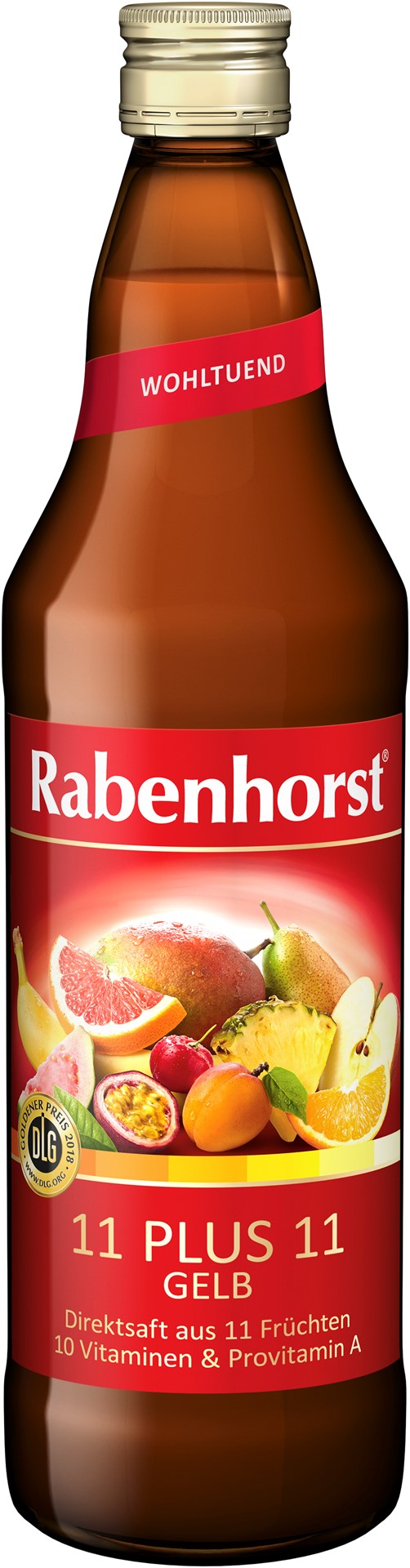 MULTIFRUCHTSAFT (GELB) MULTIVITAMIN 11 PLUS 11 NFC 750 ml - RABENHORST