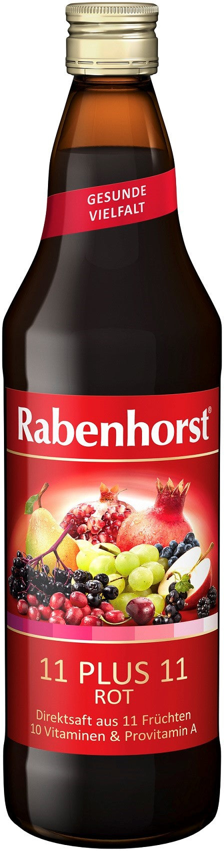 MULTIFRUCHTSAFT (ROT) MULTIVITAMIN 11 PLUS 11 NFC 750 ml - RABENHORST