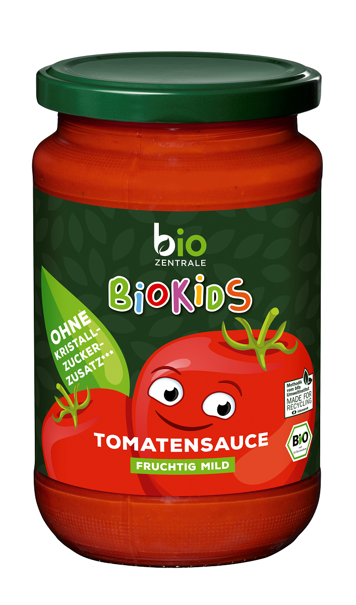 TOMATENSAUCE FÜR KINDER, GLUTENFREI, BIO 350 g - BIO ZENTRALE