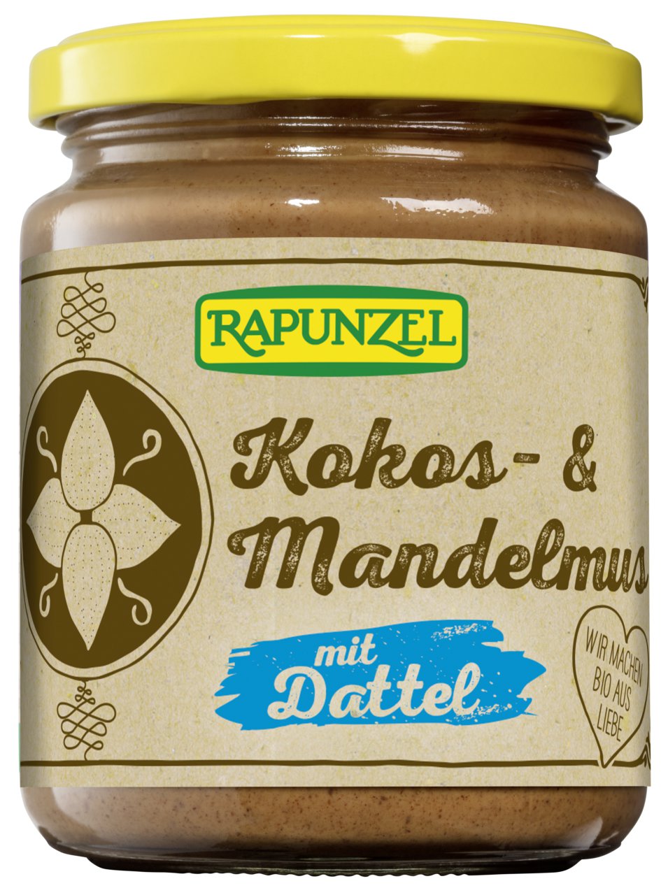 KOKOSNUSS-MANDELCREME MIT BIO-DATTELN 250 g - RAPUNZEL