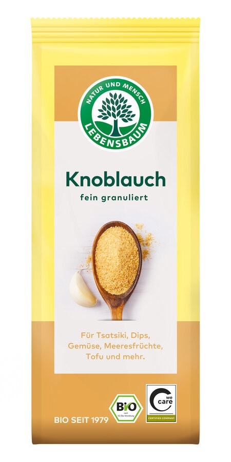 GRANULATIERTER KNOBLAUCH, BIO, 70 g - LEBENSBAUM