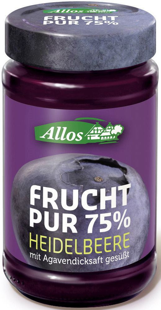 HEIDELBEERMOUSSE (75 % FRUCHT) BIO 250 g - ALLOS
